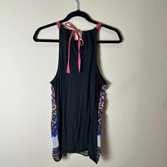 ANTHROPOLOGIE One September brand Scarf Print Halter Top size Medium - Picture 6 of 9
